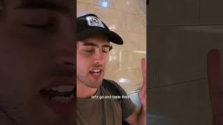 Luke Damant eats 050 Iraqi street churros 🇮🇶 shorts [upl. by Eagle298]