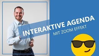 Interaktive Agenda mit Zoom in PowerPoint  NUR 3 einfache Schritte [upl. by Artemed]