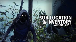 Xur Location amp Inventory for 83118  August 31 2018 Destiny 2 [upl. by Dduj]