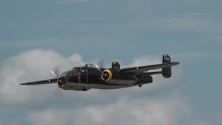 Lake Cumberland Air Show 2024 B25J Mitchell quotChampaign Galquot [upl. by Eirret]