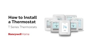 How to Install a Honeywell Home T3 T4 T5 T6 T9 T10 and T10 Thermostat [upl. by Aihcrop]