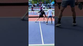 Pickleball Singles with a Backup [upl. by Esiuqcaj]