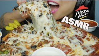 ASMR PIZZA HUT EATING SOUNDS  SASASMR [upl. by Attenborough206]