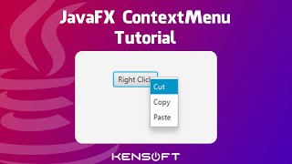 JavaFX ContextMenu Tutorial For Beginners [upl. by Sexton211]