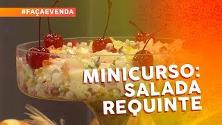 Minicurso de saladas para festas salada requinte [upl. by Isdnil]