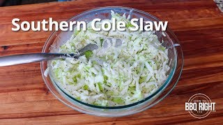 Southern Cole Slaw Recipe  HowToBBQRight [upl. by Standley916]