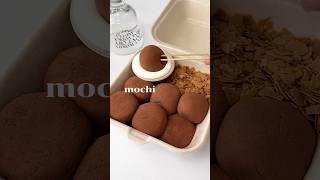 Mochi with dipping sauce glutinous mochi shorts chocolate [upl. by Wetzell]