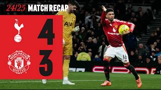 United Bow Out Of Carabao Cup  Tottenham 43 Man Utd [upl. by Enehpets]