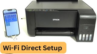 How to Connect to Epson L3150 Printer via WiFi Direct [upl. by Rednas]