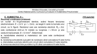 BACALAUREAT 2009 ELECTRICITATE VARIANTA 1 SUBIECTUL 2 [upl. by Balsam]