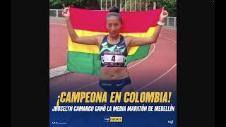 Jhoselyn Camargo gana la Media Maraton de Medellin en Colombia [upl. by Breeze]