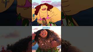 Moana 2 🌊 Original vs Low Budget animation short funny moana2animatiomeme [upl. by Marou]