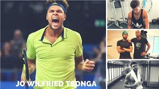 Jo Wilfried Tsonga Workout And hard Practice 2018 [upl. by Relyuc]