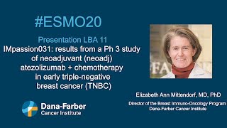 Breast Cancer Research at ESMO 20 Elizabeth Ann Mittendorf MD PhD [upl. by Cayser199]