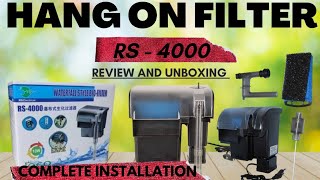 RS 4000 Hang on Filter  Hang on filter aquarium  RS4000hangonfilter hangonfilteraquarium [upl. by Breech362]