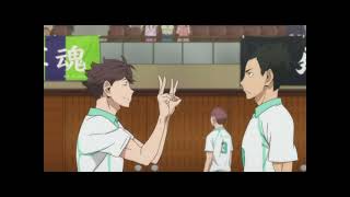 Haikyuu Dub Oikawa Praises Kindaichi with Double Peace Signs [upl. by Isnan]