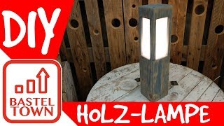 Holz Lampe selber bauen Mit Altholz amp Plexiglas schöne VintageLampe bauen [upl. by Kcirdec938]