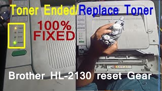 toner error brother printer hl 2130 Brother HL2130 Toner ResetBrother HL2130 Replace Toner [upl. by Airdnax]