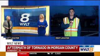 Live Aftermath of tornado damage in Morgan County [upl. by Sseb]