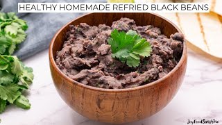 Homemade Refried Black Beans [upl. by Curley]