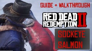 Legendary Sockeye Salmon Location Red Dead Redemption 2  Fishing Guide amp Walkthrough rdr2 [upl. by Berk]