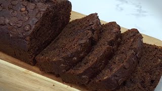 Moist Chocolate Banana Bread Recipe  How To Make Chocolate Banana Bread [upl. by Youngman]