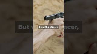 How a Gun Silencer Actually Works shorts explained science [upl. by Eitsrik362]