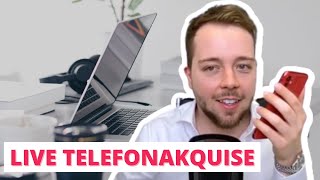 Telefonakquise Live Telefonat Personalberater Headhunter [upl. by Araid]