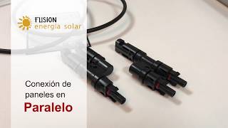 Cómo conectar paneles solares en paralelo  Fusión Energía Solar [upl. by Meta]