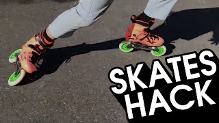 HOW TO GET USED TO NEW INLINE SKATES OR WHEELS QUICK  INLINE SKATING HACK [upl. by Ahsilaf]