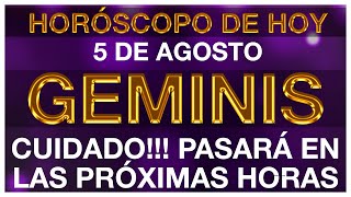 GEMINIS HORÓSCOPO DE HOY 😱🆘😭 5 DE AGOSTO 2024  GEMINIS HOY ♊ GEMINIS TAROT [upl. by Sapphire]