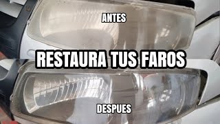 Restaura tus faros polimero líquido [upl. by Anemolif225]