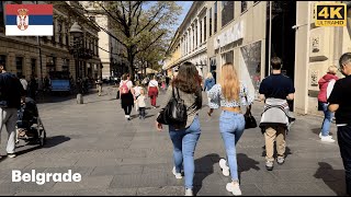 Belgrade Serbia 🇷🇸  4K ULTRA HD 60FPS Walking Tour  iPhone15 Pro Log Footage [upl. by Raynold]