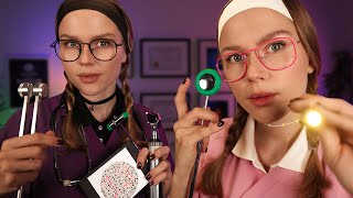 ASMR 3 Doctors Medical Exam To Find Whats Wrong With You Cranial Nerve Exam ENT Neurologist [upl. by Lledor]