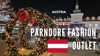 PARNDORFS AUSTRIAN FASHION OUTLET BY NIGHT BEFORE CHRISTMAS [upl. by Werby]