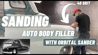 SANDING BODY FILLER WITH DUAL ACTION ORBITAL SANDER [upl. by Yazbak]