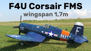 F4U Corsair FMS  17m scale RC airplane  4K  Rokytnice 2023 [upl. by Macintosh]