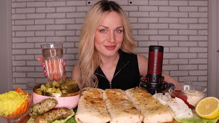 MUKBANG  Домашняя шаурма картофель купаты закуски  Shawarma Rolls  не ASMR [upl. by Bittencourt]