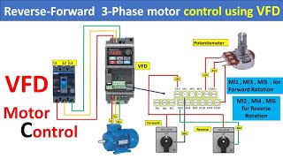 VFD connection  VFD wiring connection Forward reverse Diagram Explained  StepbyStep Guide [upl. by Odama]