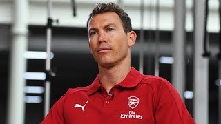 Stephan Lichtsteiners first Arsenal interview [upl. by Kimball]