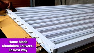 How to Make a Louver with Aluminum Bars Easiest Way [upl. by Annanhoj]