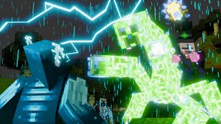 Warden vs Mutant Creeper EPIC FINAL BATTLE Minecraft Animation [upl. by Aivatco]