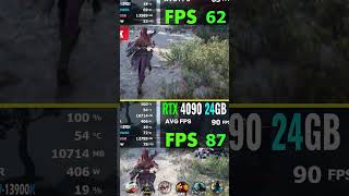 RTX 4090 vs RTX 3090 Ti Test at 4K max settings gaming game rtx [upl. by Anev613]