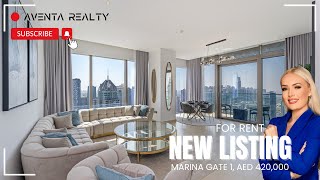 New Listing  Marina Gate  AED 420000  Rent [upl. by Kiker]