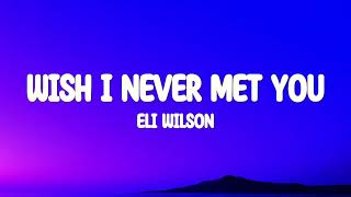 Eli Wilson  Wish I Never Met You Lyrics [upl. by Grishilde556]