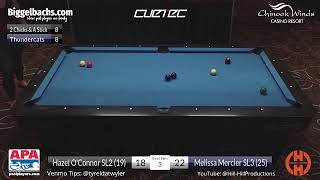 2024 Annual Chinook Winds APA 9Ball Regional  Hazel OConnor vs Melissa Mercier [upl. by Anaile]