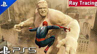 PS5 First Boss Fight Defeat SandMan in SpiderMan 2 Gameplay  Ray Tracing  Spiderman 2 Gameplay [upl. by Tessie572]