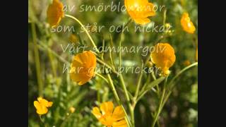 Majas alfabet S  Smörblomma med text [upl. by Arracot598]