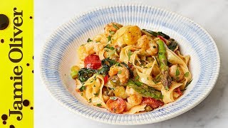 JAMIES SPECIALS  Spring Langoustine Tagliatelle  Jamie’s Italian [upl. by Geiss]