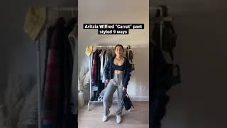 Aritzia Wilfred “Carrot” Pant  Styled 9 Ways [upl. by Lurette]